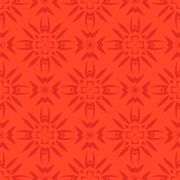 Red Ornamental Seamless Line Pattern 스톡 일러스트