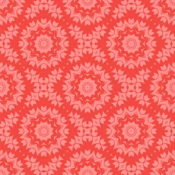 Red Ornamental Seamless Line Pattern Illustrazione stock
