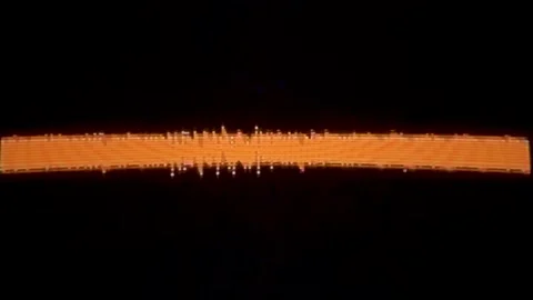 Red Oscilloscope Sound Reactive Waveforms Stock-Footage 142298189