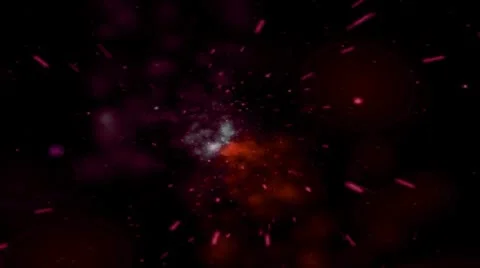 RED OUTER SPACE TRAVEL Stock Footage 8914823