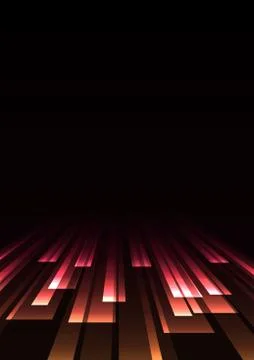 Red overlap stripe rush in dark background Stock Illustration