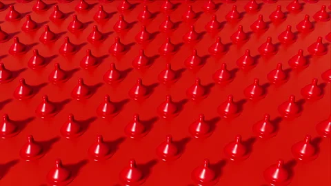 Red pacifier rubber loop Stock Footage 265249333