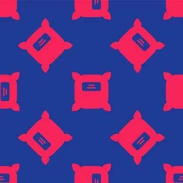 Red Pack full of seeds of a specific plant icon isolated seamless pattern on Illustrazione stock