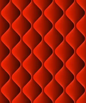 Red padded upholstery seamless pattern texture. EPS 10 vector Stock Illustration