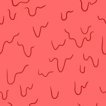Red pain vector seamless pattern. Vector print Stock Illustration