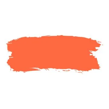 Red Paint Brush Stroke Illustrazione stock