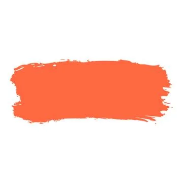 Red Paint Brush Stroke Illustrazione stock