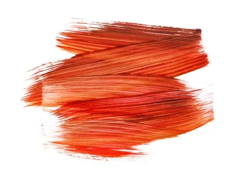 Red paint brush texture Foto stock