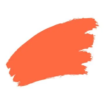 Red Paint Brushstroke Illustrazione stock