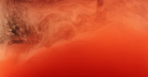 Red paint on the dark background Video stock 79813754
