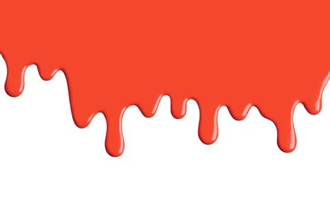 Red paint drip Stock Illustration