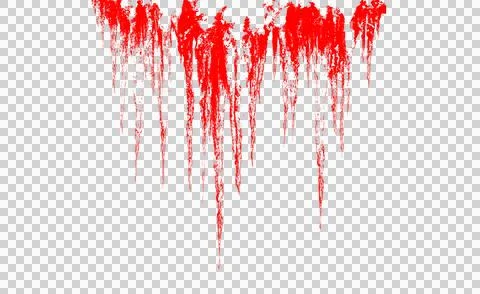 Red paint drip texture isolated on white background for graphic design . Stock Photos