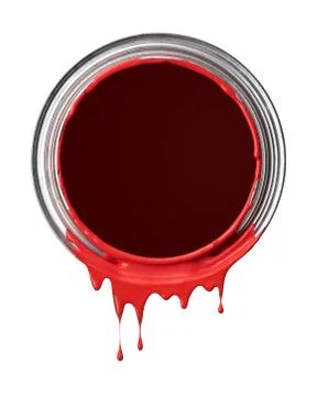 Red paint drips Stock Illustration
