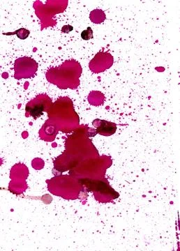 Red Paint Drips Illustrazione stock