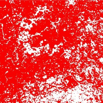 Red paint smeared isolated on white background, top view Stock Illustration