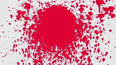 Red Paint Splash On Alpha 스톡 동영상 271047606