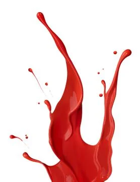 Red paint splash Stock Illustration