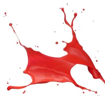 Red paint splash Stock Photos