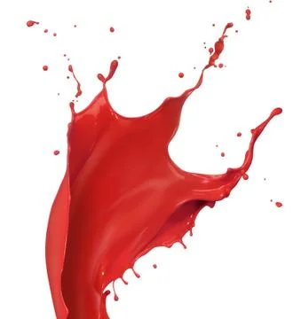 Red paint splash Stock Photos