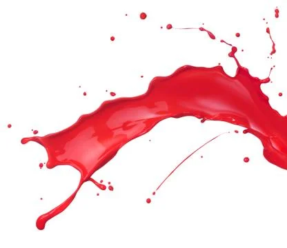 Red paint splash Stock Photos