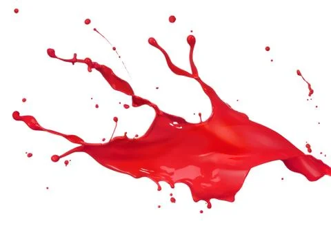 Red paint splash Stock Photos