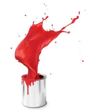 Red paint splash Stock Photos