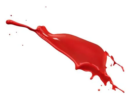 Red paint splash Stock Photos