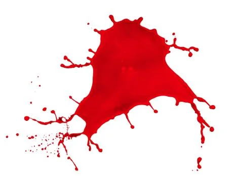 Red paint splash Stock Photos