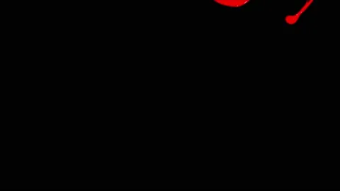 Red paint splash thrown in slow motion, liquid isolated on black (4K) Stock Footage 137112021