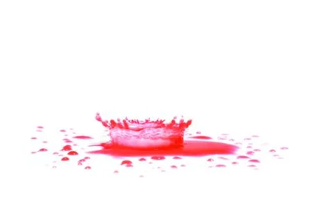 Red paint splashing Stock Illustration