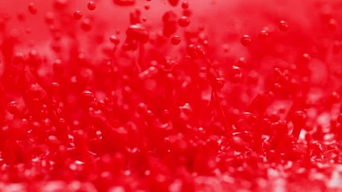 Red Paint Splashing in Slow Motion. Stock Footage 271006814