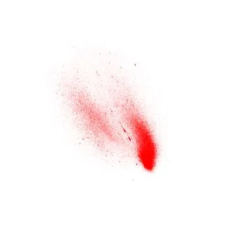 Red paint splatter brush backdrop Stock Photos
