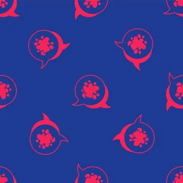 Red Paint spray icon isolated seamless pattern on blue background.  Vector 스톡 일러스트