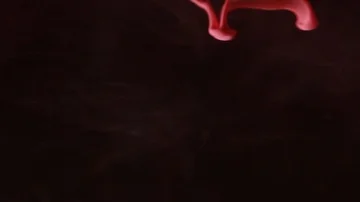 Red paint in water Stock Footage 85843427