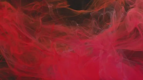 Red paint in water Stock Footage 100019865