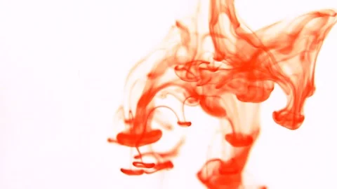 Red Paint in Water Video stock 103264041