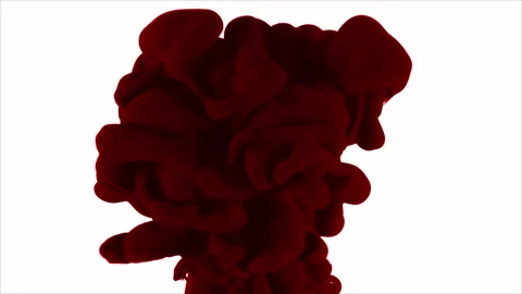 Red Paint In Water  Stock Footage 194918385