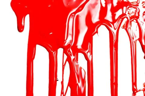 Red paint on a white background Stock Photos