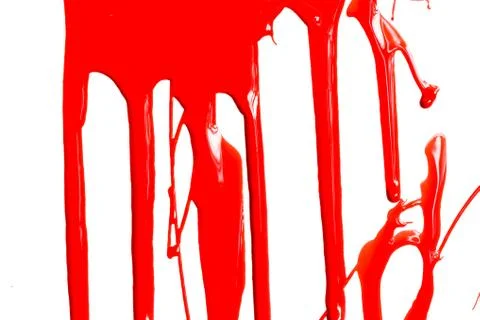 Red paint on a white background Stock Photos