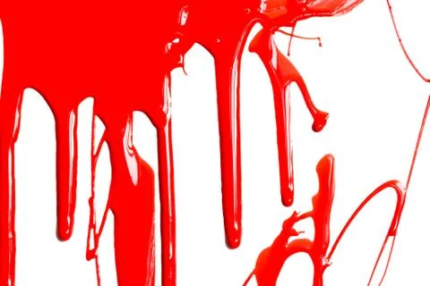 Red paint on a white background Stock Photos