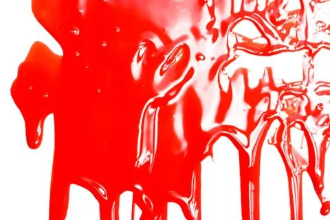 Red paint on a white background Stock Photos