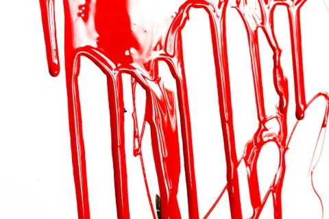 Red paint on a white background Stock Photos