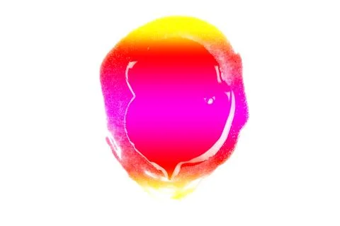 Red paint on white background Stock Photos
