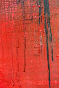 Red painted canvas background with paint leak drips Stock Illustration