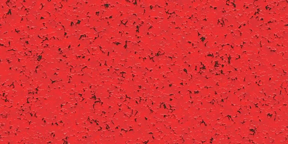 Red painted weathered rusty wall backdrop. Corroded colored dirty steel she.. Stock Illustration