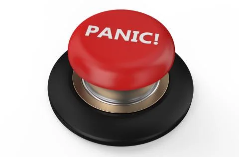 Red panic button Stock Illustration