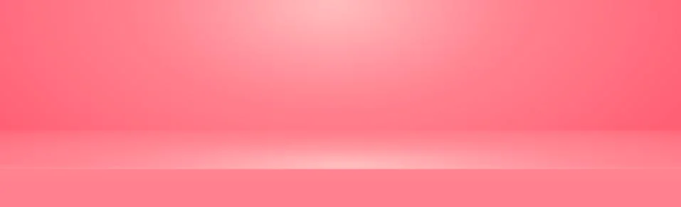Red panoramic studio background with white glow Illustrazione stock