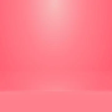 Red panoramic studio background with white glow Illustrazione stock