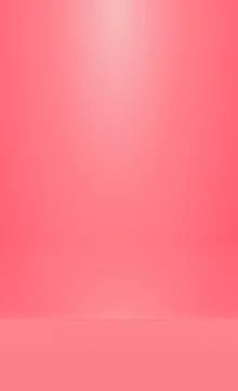 Red panoramic studio background with white glow Illustrazione stock