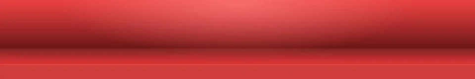 Red panoramic studio background with white glow Illustrazione stock